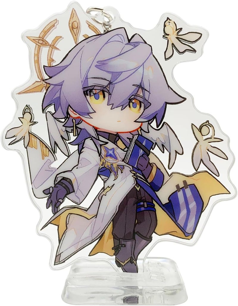 YJacuing Honkai: Star Rail Chibi Cute Acrylic Stand Figure Keychain - Image 1